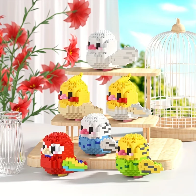 Bloques de construcción para montaje con pájaros, niños y niñas - imagen 5