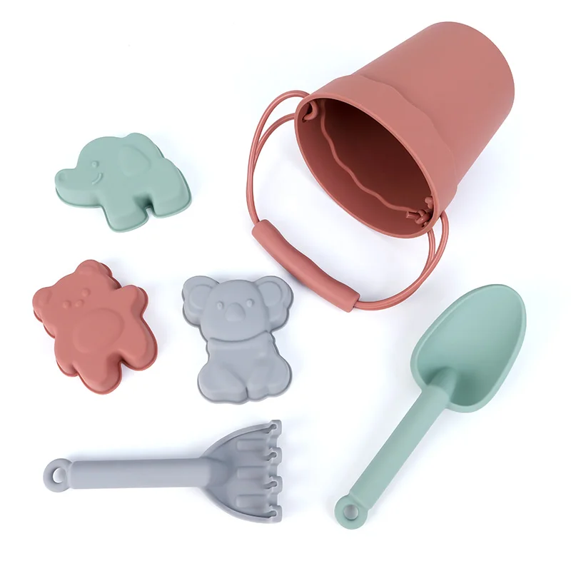 Juguetes de playa de silicona blanda para arena y agua infantil - imagen 4