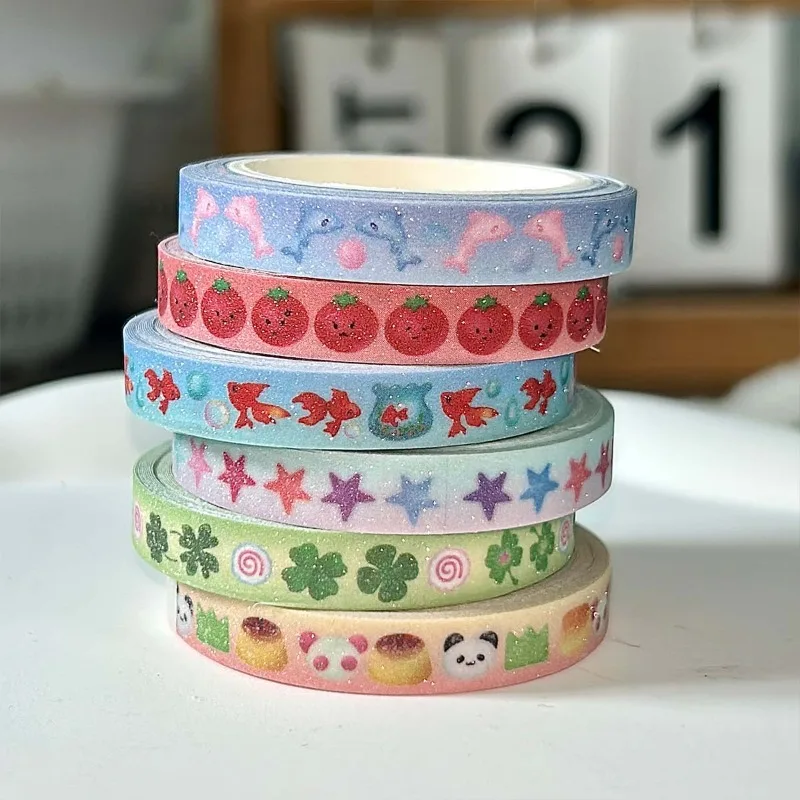 Cinta Washi decorativa con tomates para habitación infantil - imagen 2