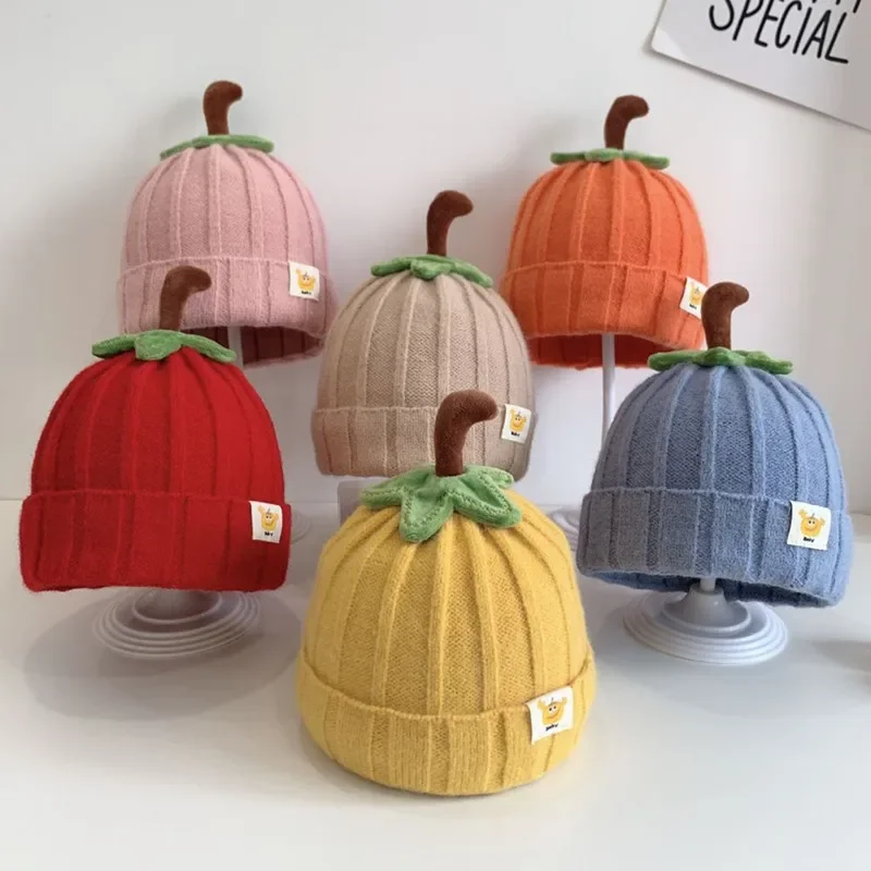 Gorro de invierno para bebé lana gruesa, tejido cálido - imagen 3