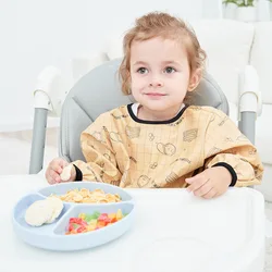 Babero impermeable para bebés con manga larga – Suave y práctico