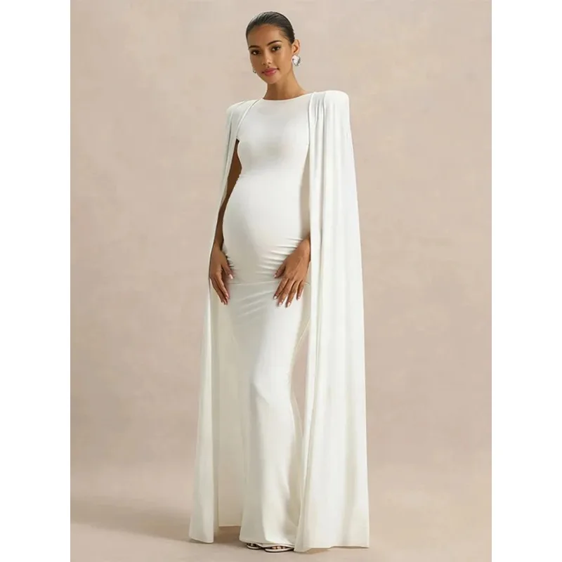 Vestido de embarazo con capa para sesión fotográfica multicolor - imagen 4