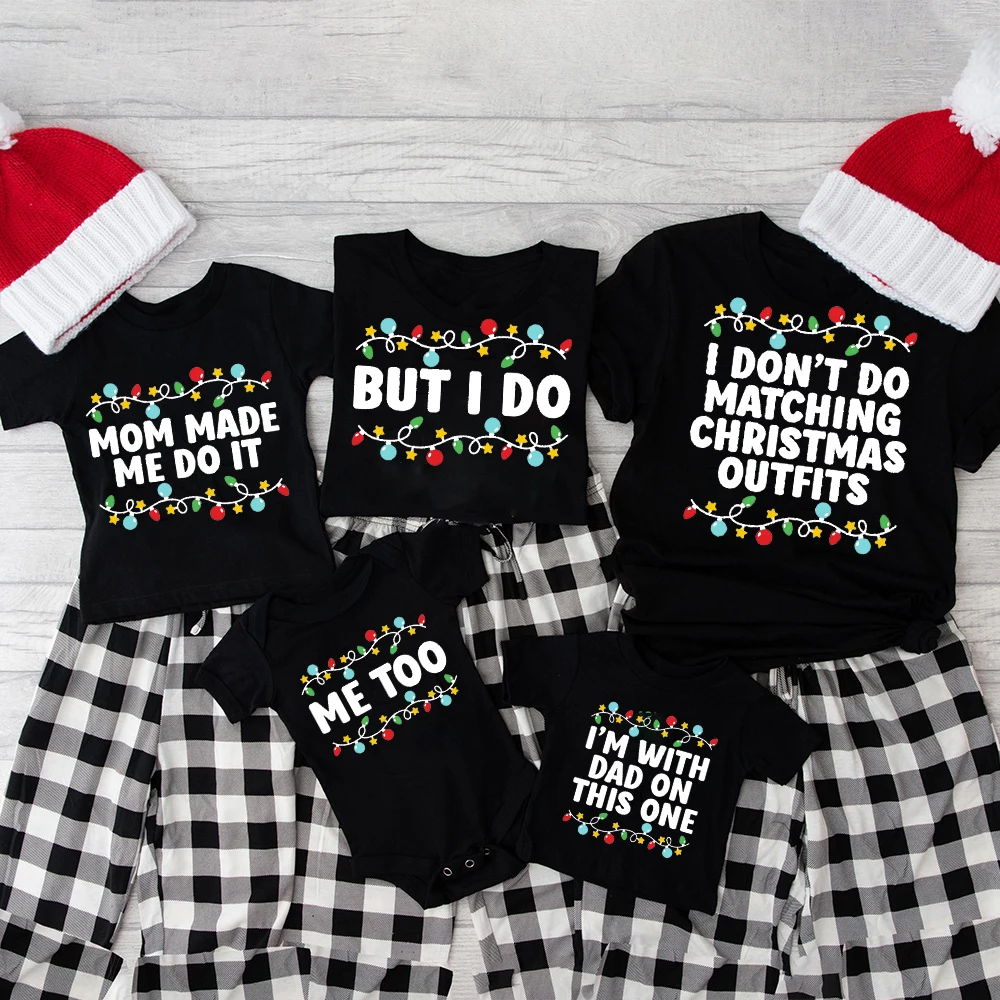 Camiseta navideña familiar divertida para adultos y niños - imagen 2