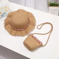 Sombrero de sol infantil paja multicolor para verano