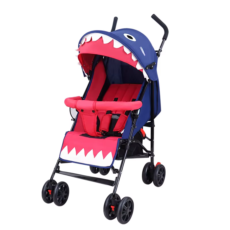 Cochecito bebé plegable portátil reclinable con amortiguador - imagen 5