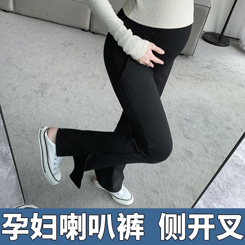 Pantalones de premamá elásticos de piernas rectas primavera - imagen 3