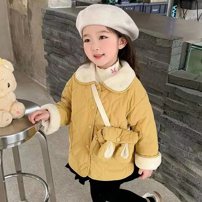 Chaqueta de algodón con forro de felpa para niña - imagen 3