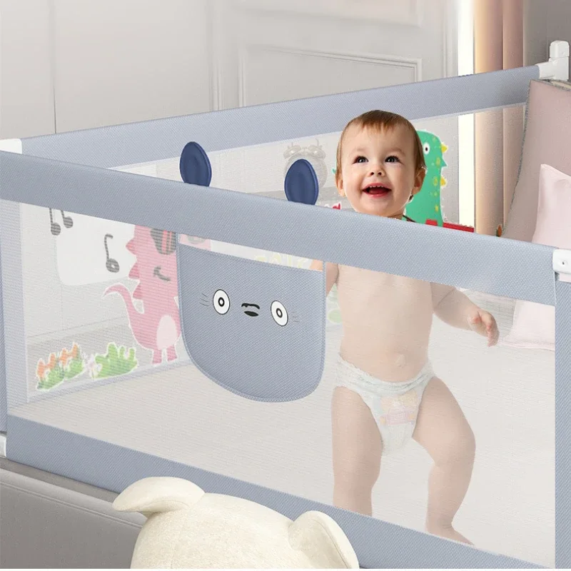 Protector de barandilla para cuna y parque infantil, altura ajustable - imagen 5