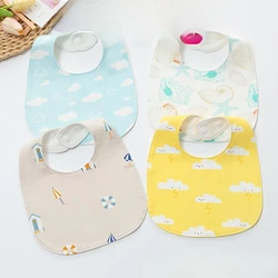 Baberos para bebé en forma de U absorbentes de algodón suave
