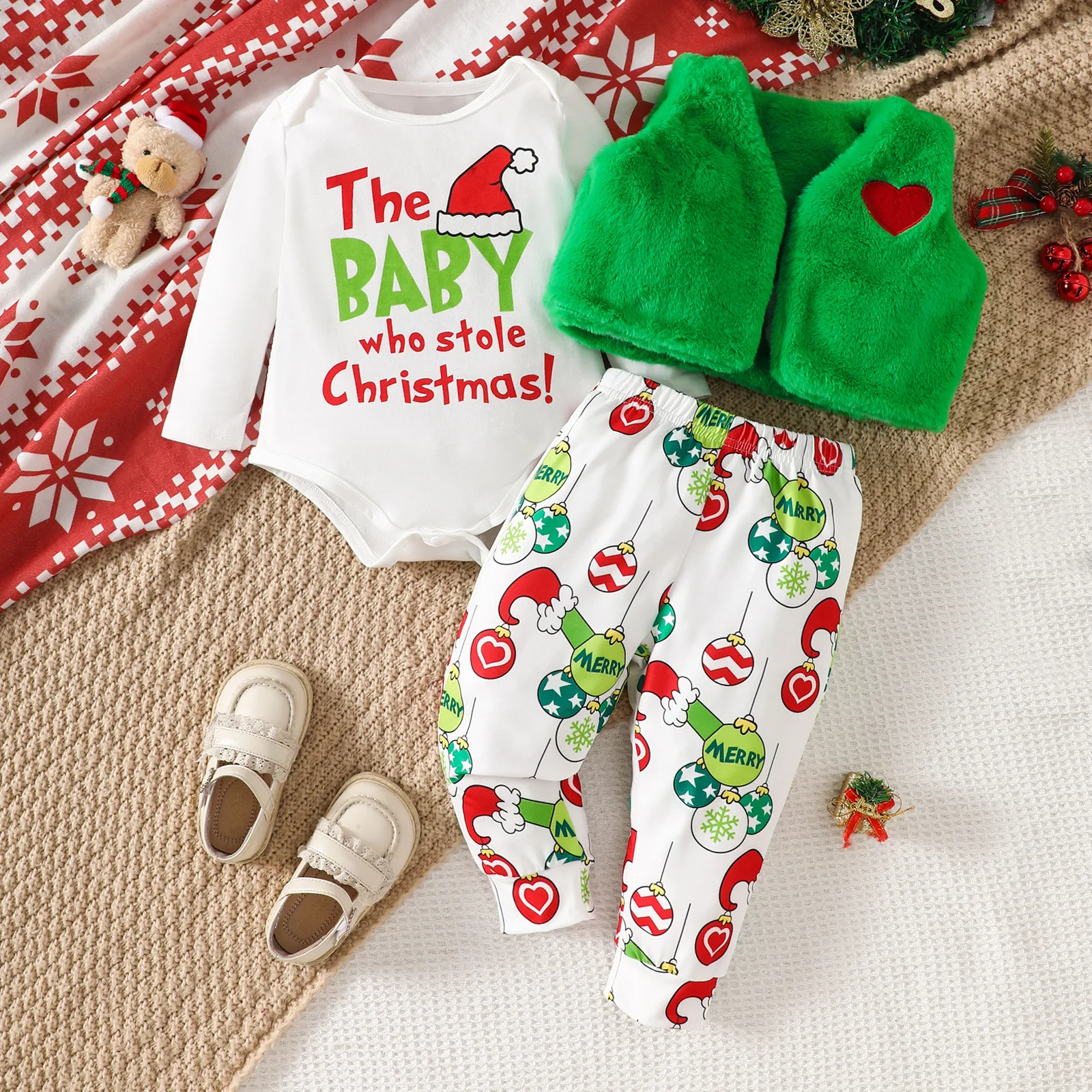 Chaleco y look completo para Navidad