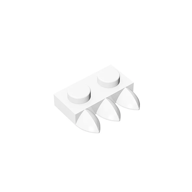 Conjunto 20 piezas MOC - placa 1x2 con 3 dientes