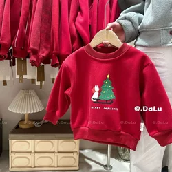 Sudadera navideña acolchada para niñas, cálida de invierno