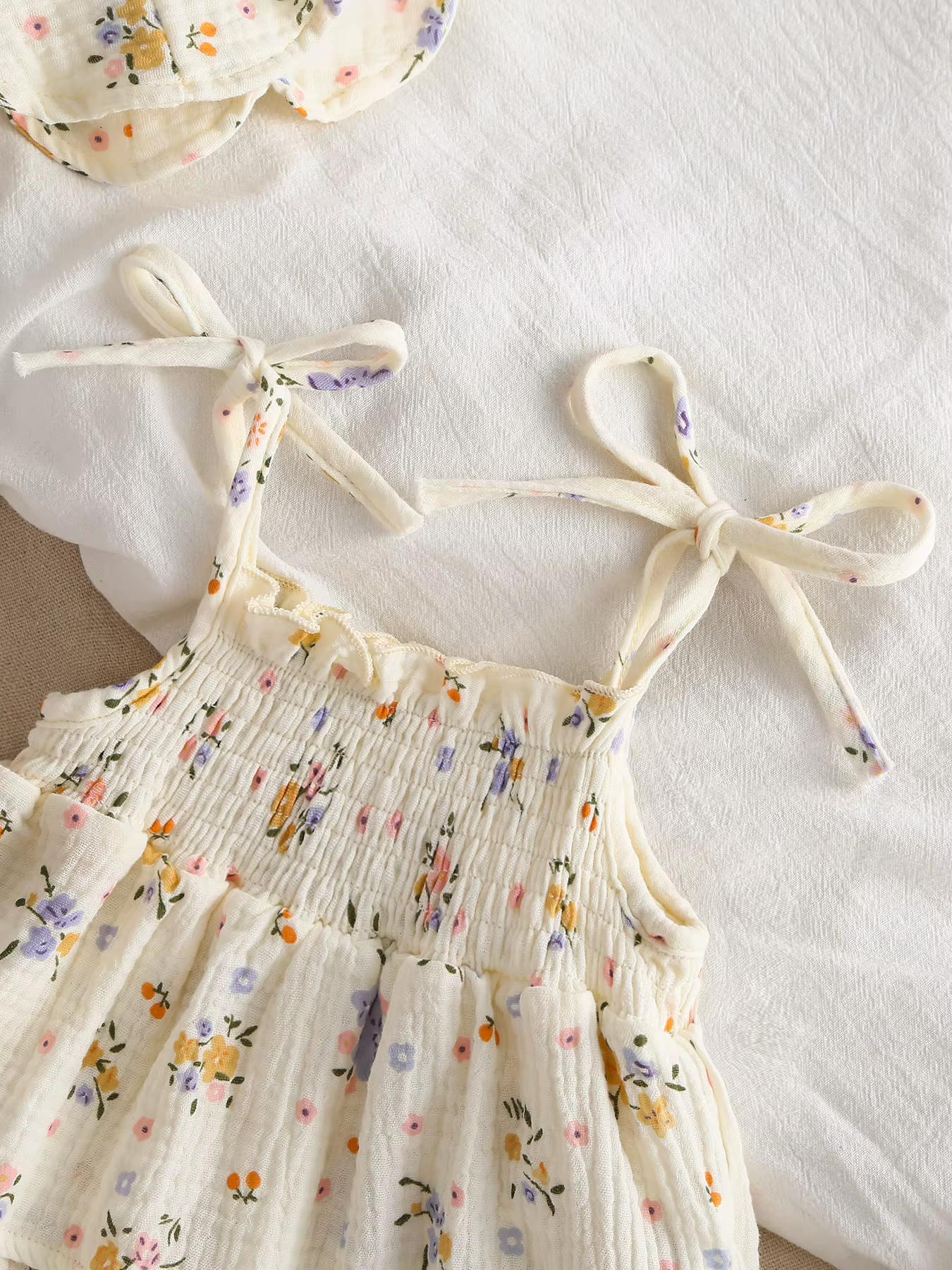 Body de verano sin mangas recién nacido, estilo camisola, una pieza - imagen 5