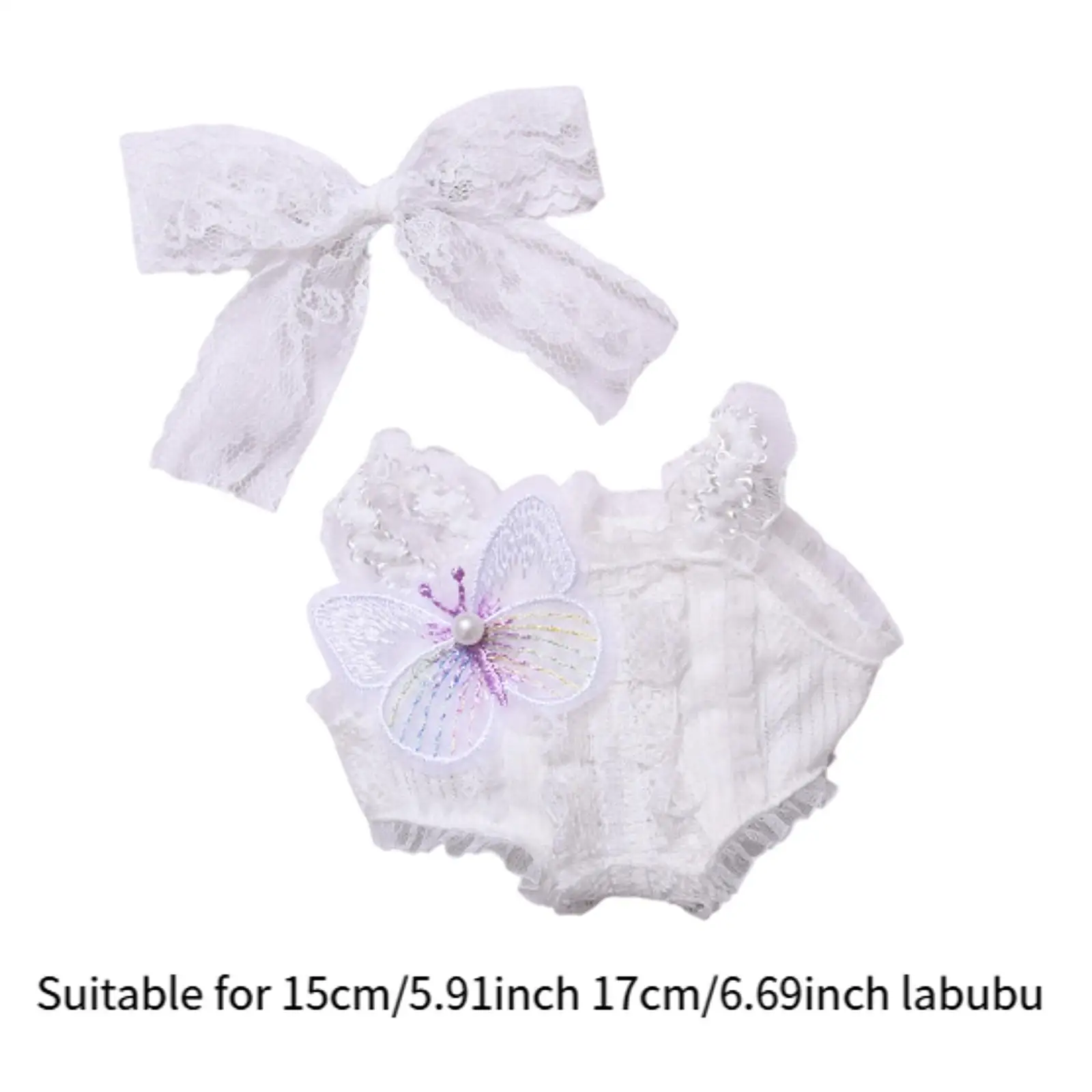Conjunto para muñecas con overoles de tela suave y accesorios a juego - imagen 2