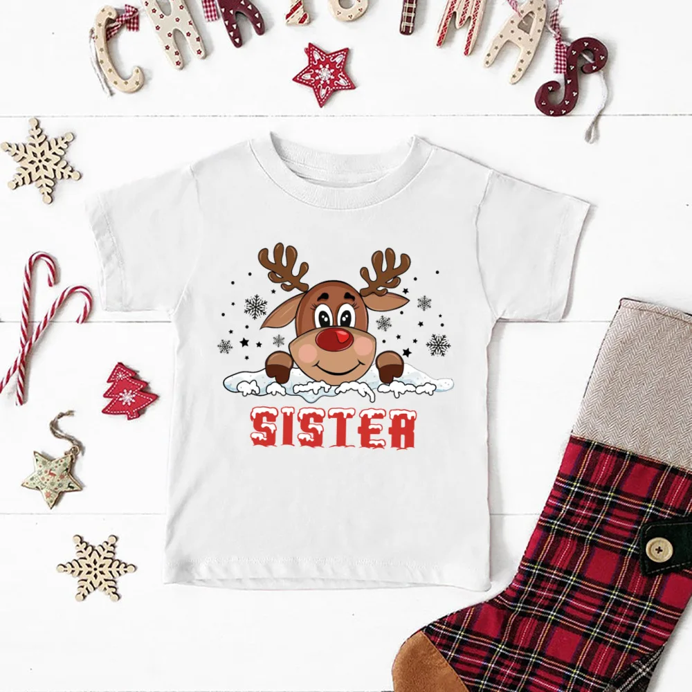 Conjunto navideño familiar con estampado de ciervos a juego - imagen 3