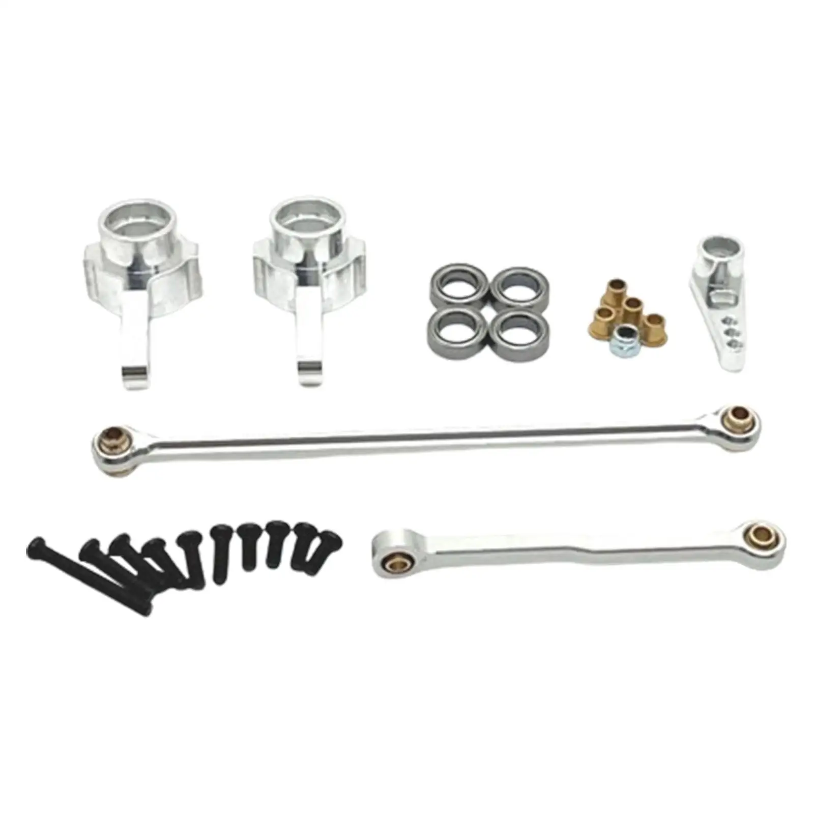 Conjunto de dirección RC metálico con servomotor para crawler - imagen 3