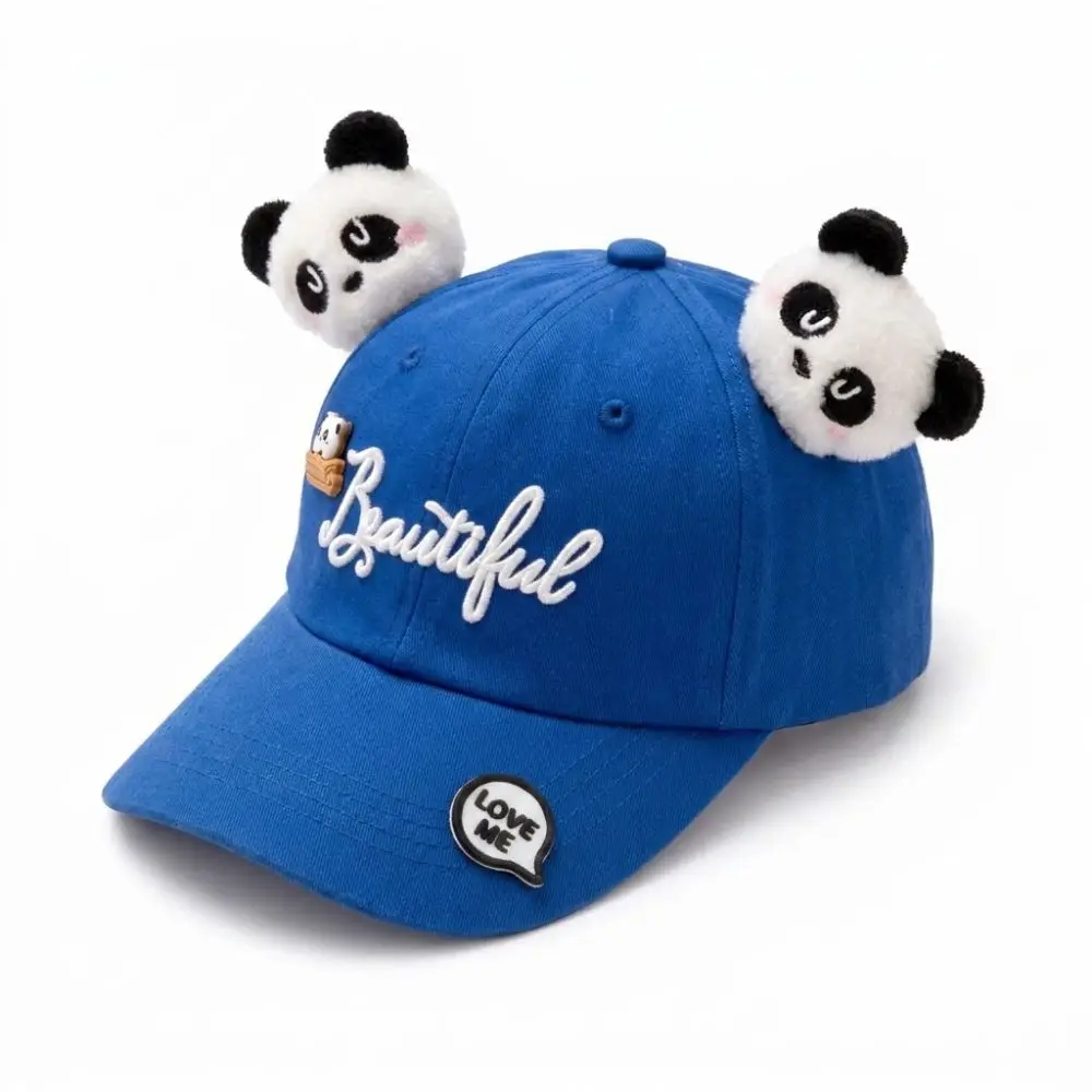Gorra de béisbol transpirable con panda 3D para verano unisex - imagen 3