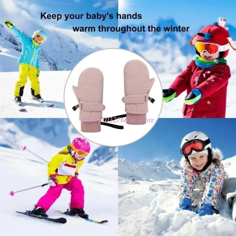 Guantes de invierno para bebé secado rápido con puño elástico - imagen 2