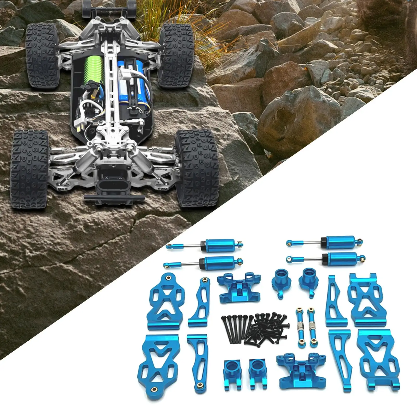 JJRC piezas metálicas mejoradas para coche RC de repuesto premium - imagen 3