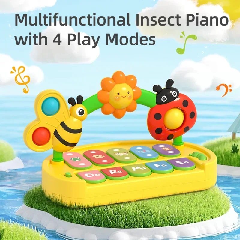Piano para bebés de juguete con teclado eléctrico infantil educativo - imagen 5