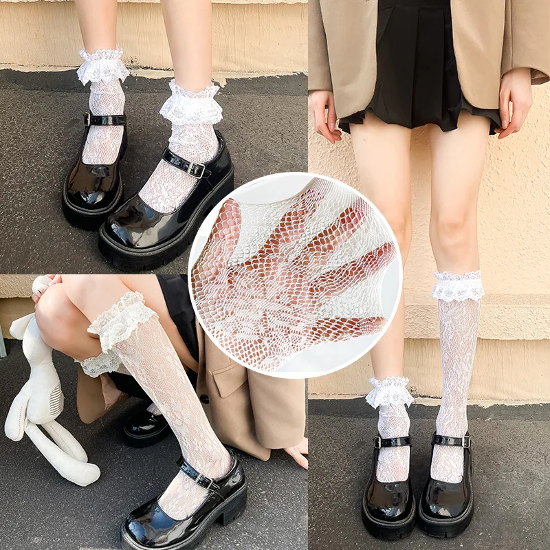 Calcetines de encaje fino transpirables niños verano - imagen 2