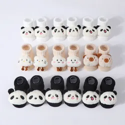 Calcetines de bebé con oso 3D de punto suave para recién nacidos