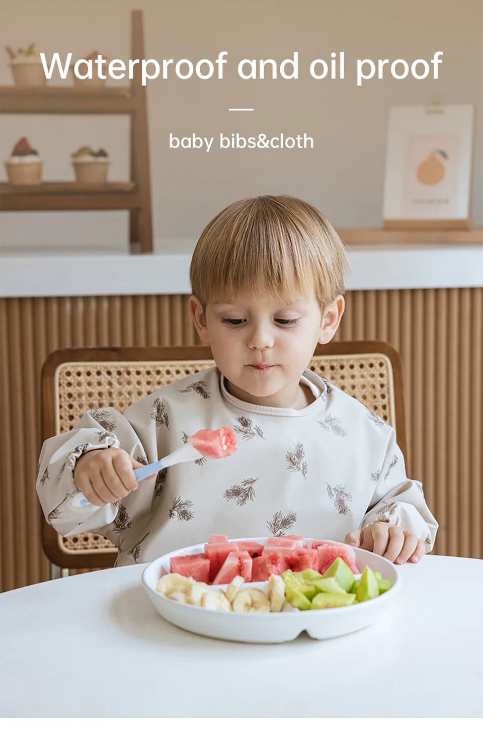 Delantal infantil HOUSBAY, diseño colorido