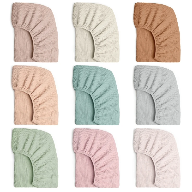 Sábana bajera de algodón para bebé – Universal color sólido cuna