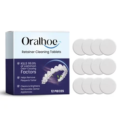 Tabletas efervescentes limpiadoras Oralhoe para prótesis dentales