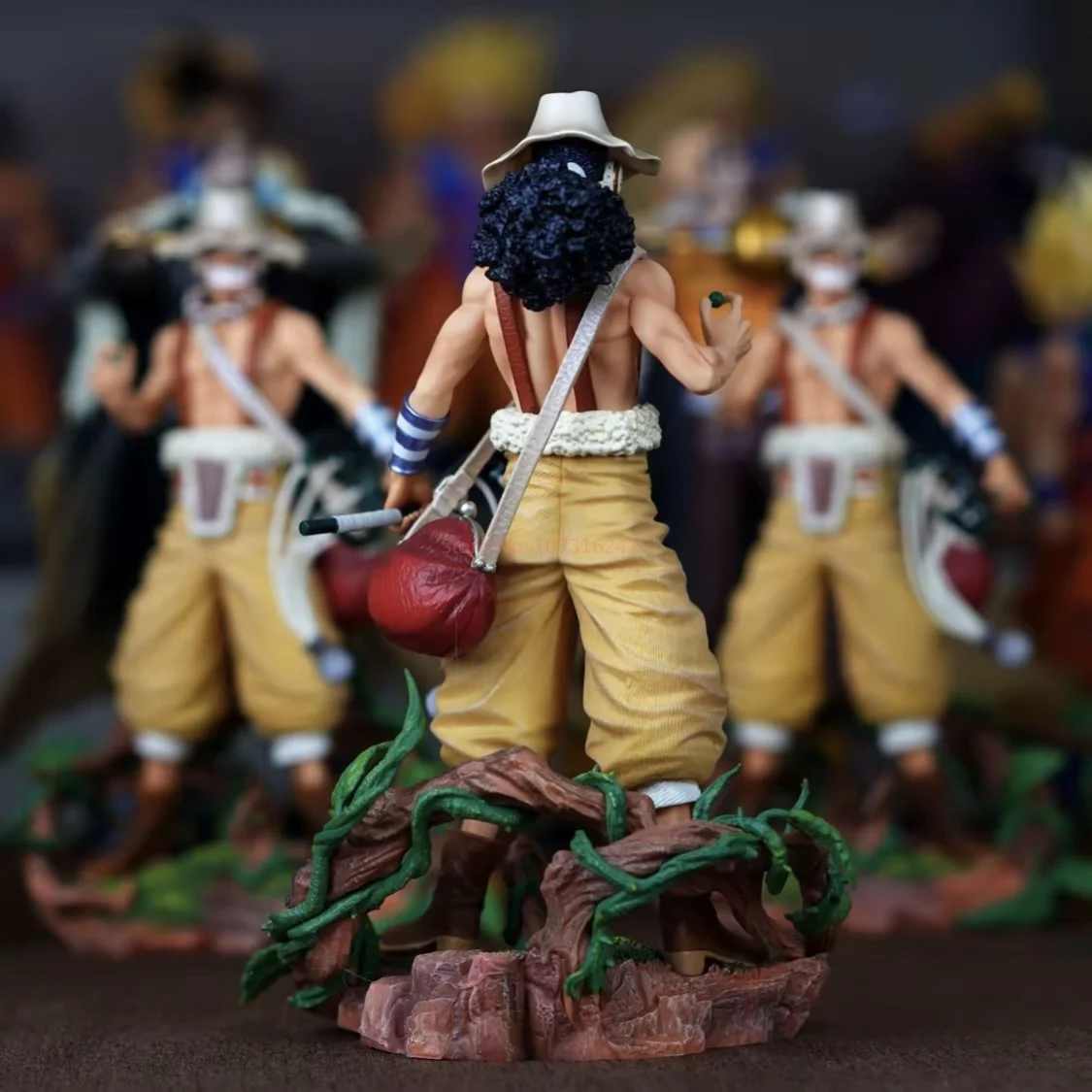 Detalle del personaje Usopp en figura de PVC