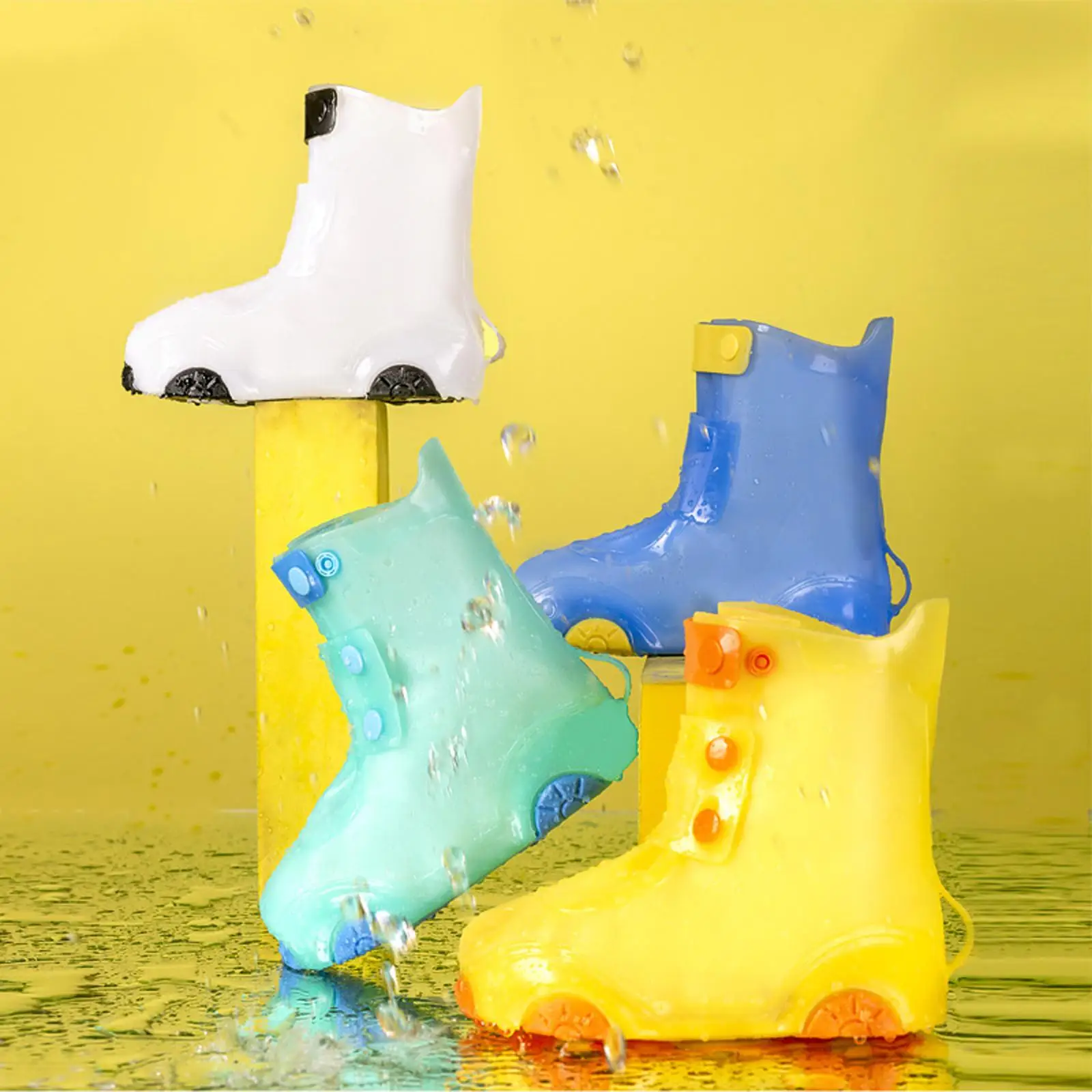 Cubrezapatos impermeables infantiles con suela antideslizante - imagen 2
