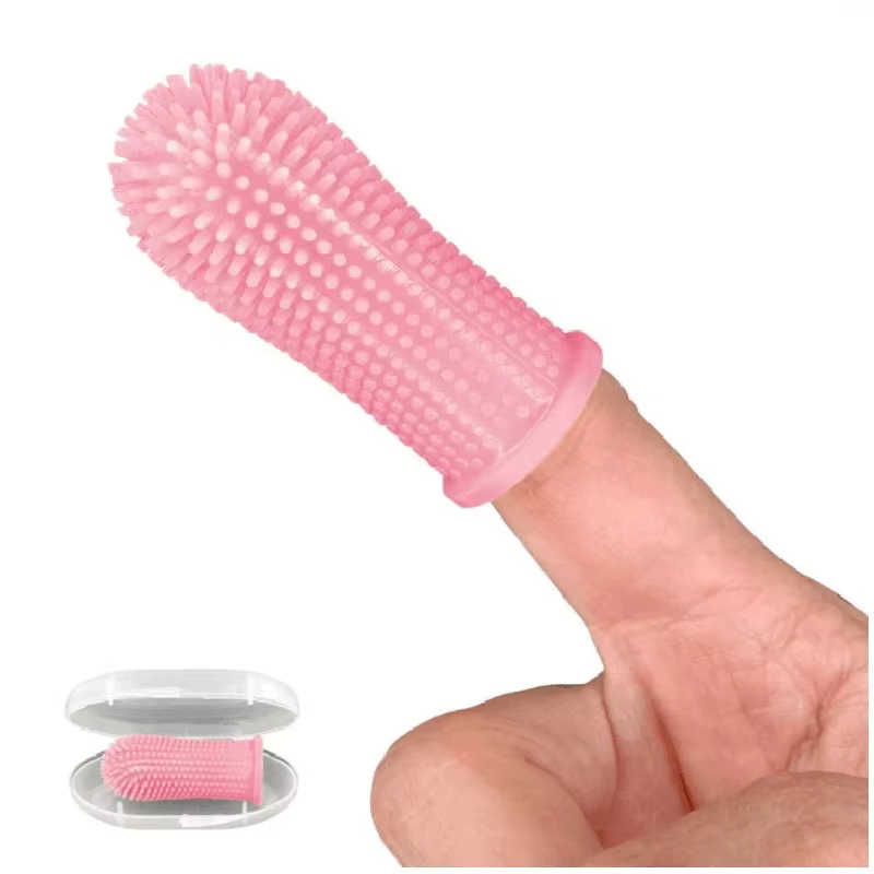 Dedal dental suave para bebé – Limpiador bucal y lingual