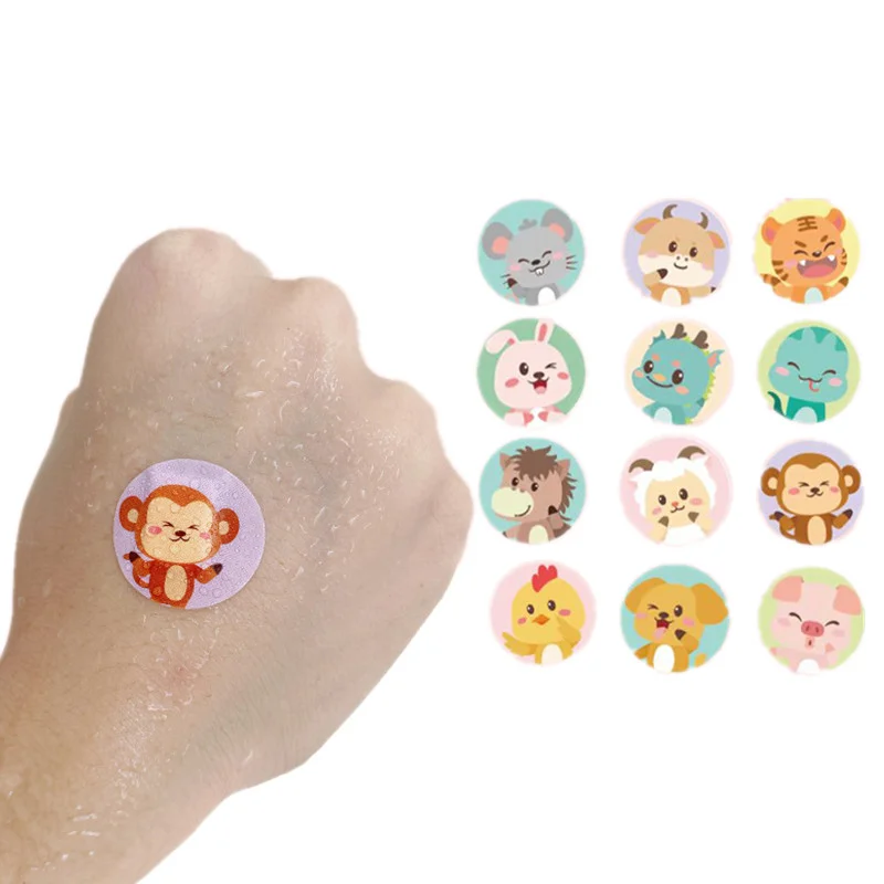 Tiritas para niños redondas con dibujos animados - Yesos impermeables - imagen 4