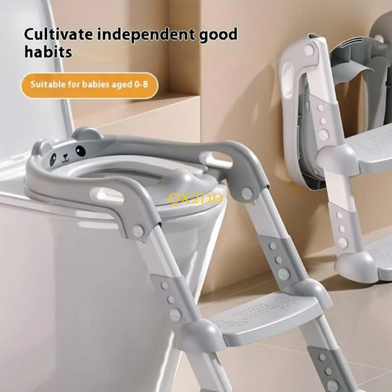 Adaptador de inodoro infantil QX2D – Altura ajustable y ergonómico - imagen 4