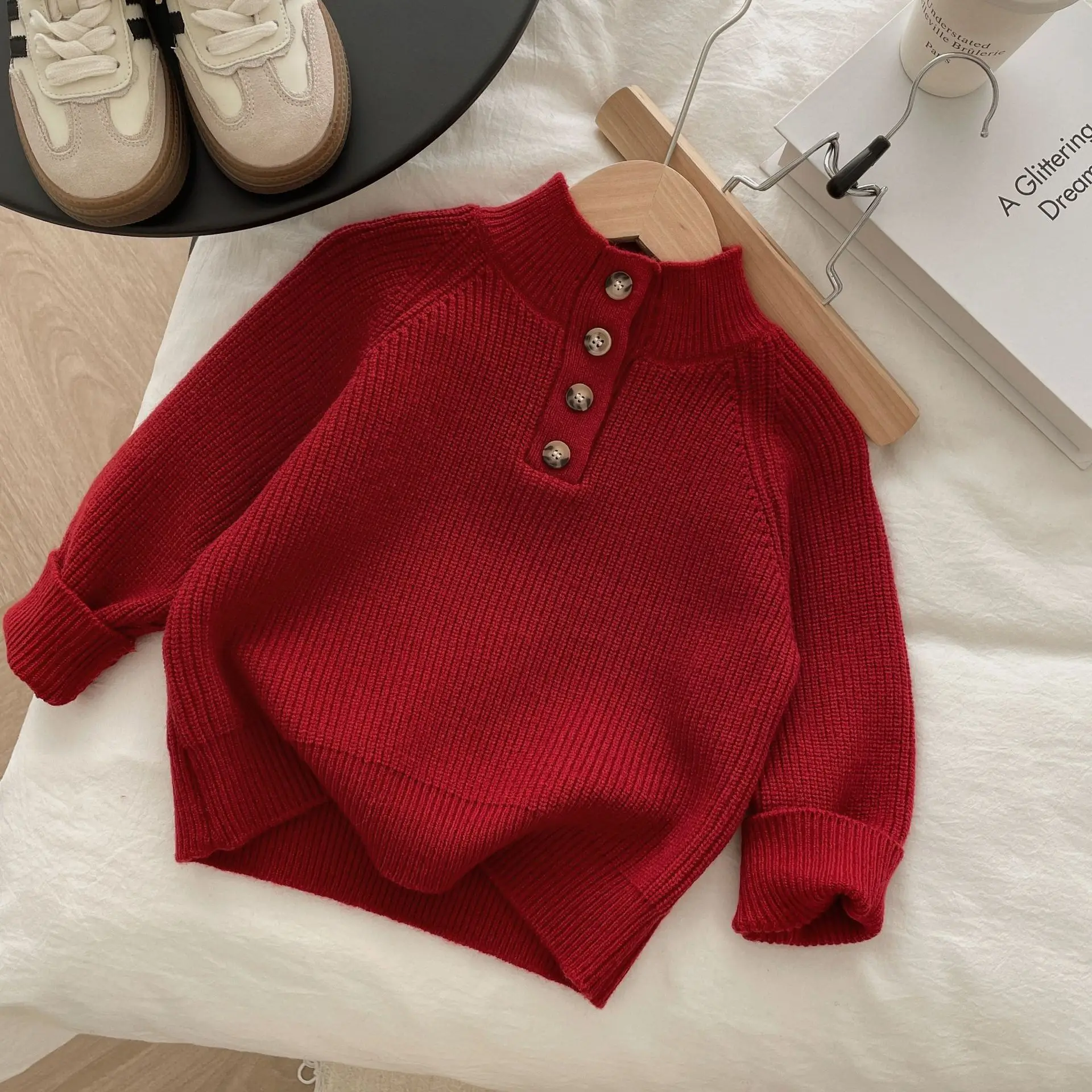 Jersey de algodón grueso para niño – Suéter cálido de otoño - imagen 5