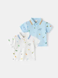 MILANCEL Polo infantil manga corta de dibujos animados verano