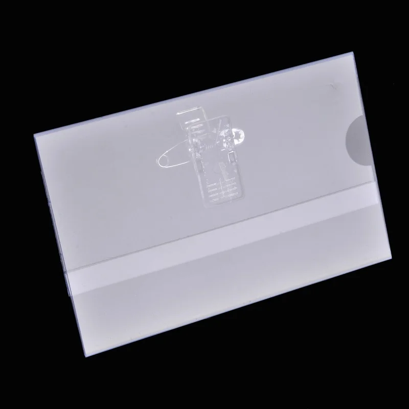 Broche transparente para tarjeta de identificación – Porte credenciales - imagen 3