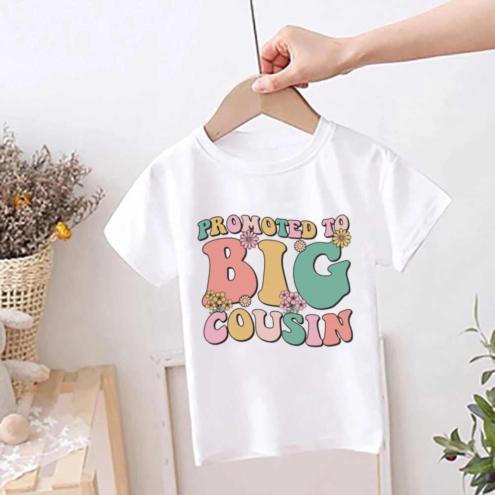 Cousins camiseta estampada de verano para niños y niñas, manga corta - imagen 2