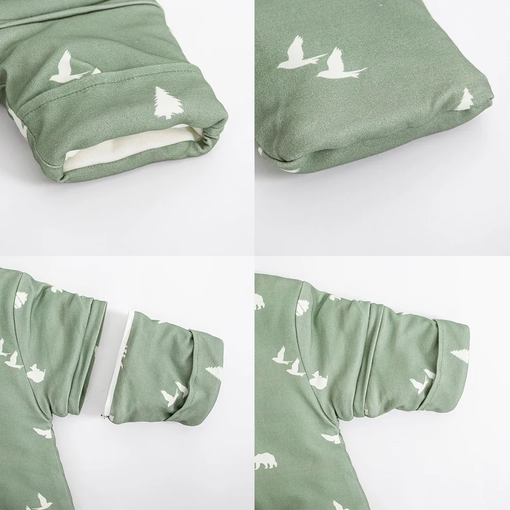 Saco de dormir bebé con mangas extraíbles – Manta antipatadas unisex - imagen 2