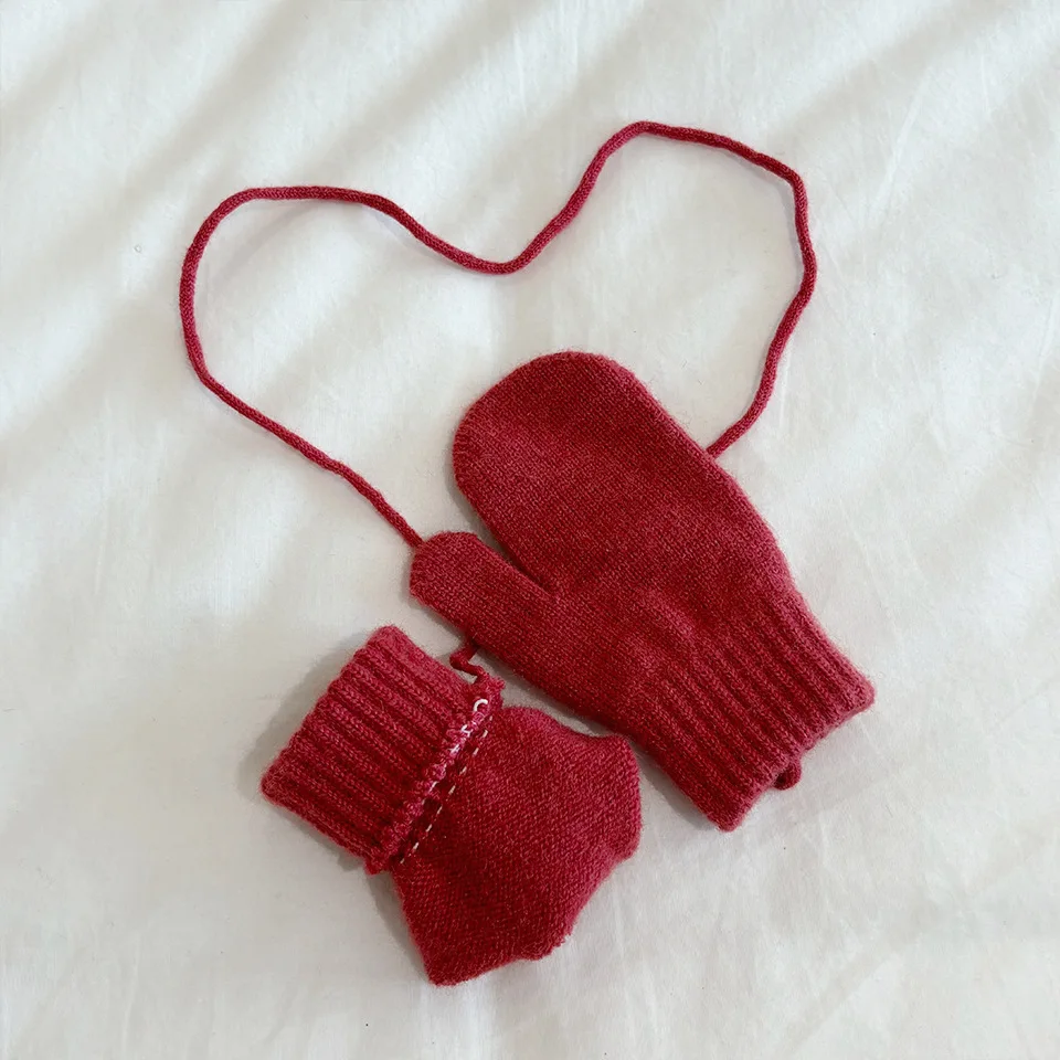 Guantes infantiles cálidos a prueba de viento para invierno - imagen 5
