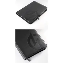 Carpeta con cremallera para tarjetas coleccionables tipo álbum