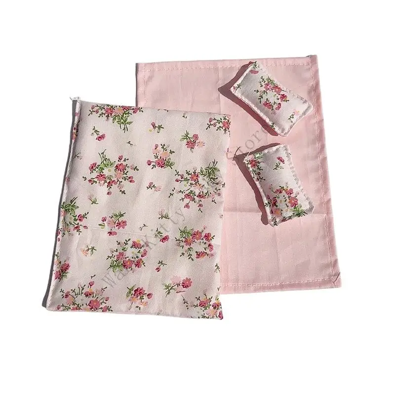 Ropa de cama en miniatura para casa de muñecas: almohadas suaves - imagen 5