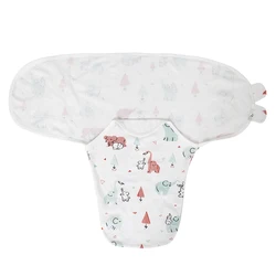 Saco de dormir de algodón para recién nacido, envolvente para niña