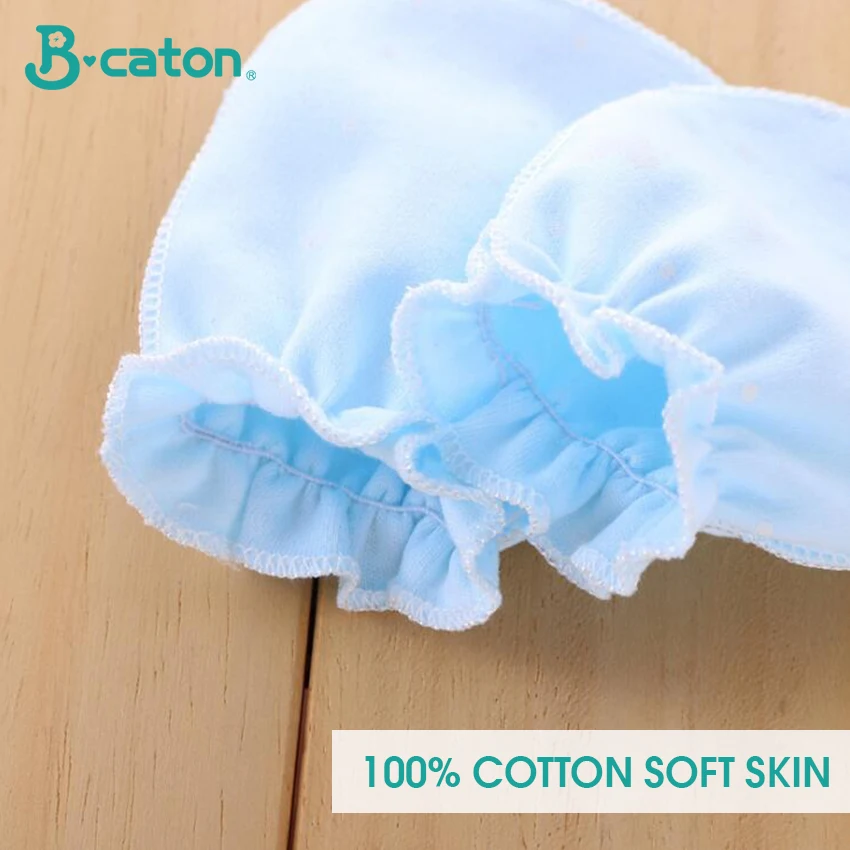 Mitones suaves de algodón para bebé – Protección anti-rasguños 0-6 meses - imagen 2