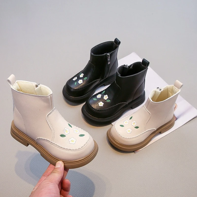 Botas de invierno antideslizantes de suela plana para niñas - imagen 2