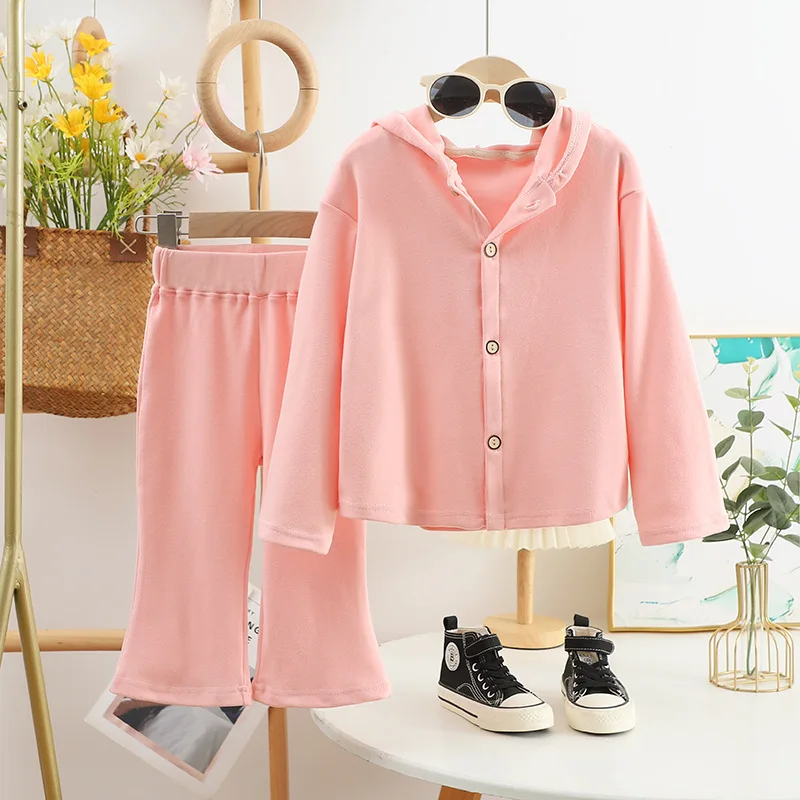 Conjunto infantil con capucha y pantalón acampanado - imagen 5