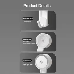 Ganchos de pared con ventosa para baño sin perforar, reutilizables