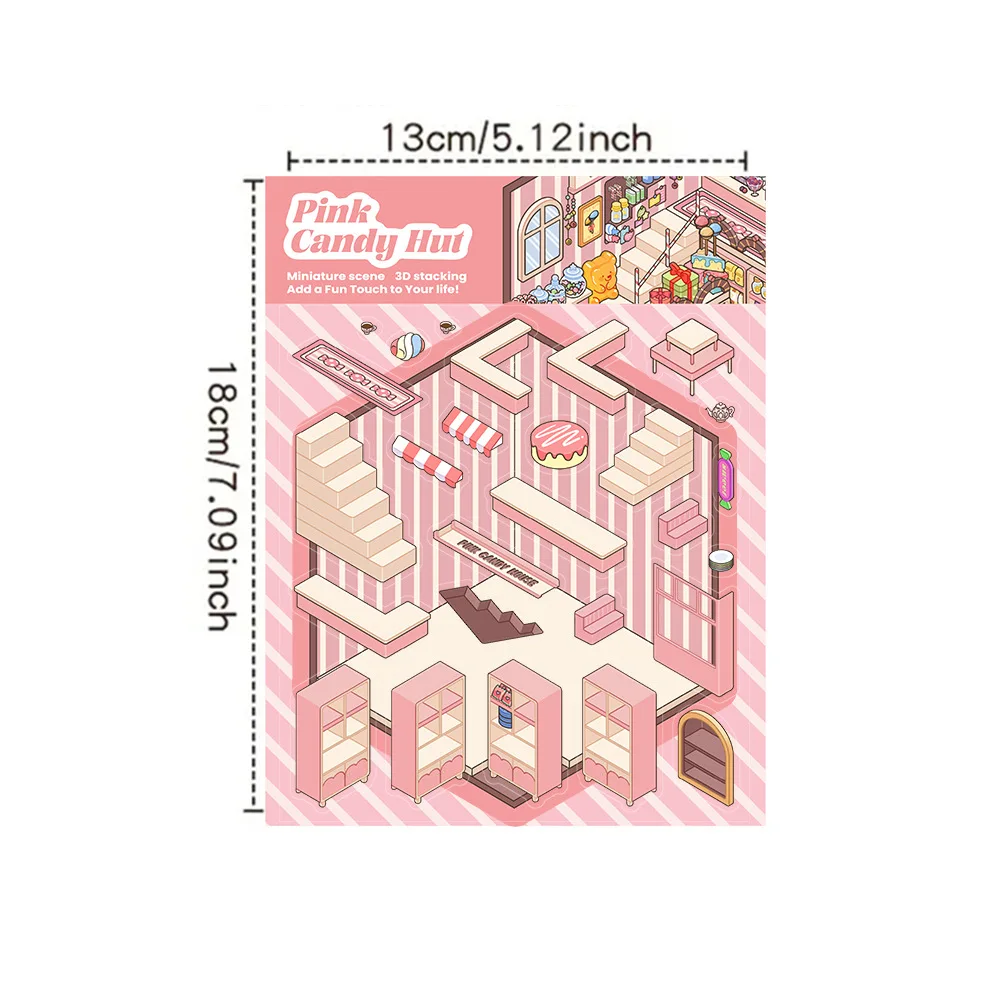 Pegatinas decorativas 3D con Paisajes en Miniatura para Habitación Infantil - imagen 3