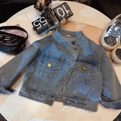 Chaqueta vaquera corta para niñas – abrigo de primavera