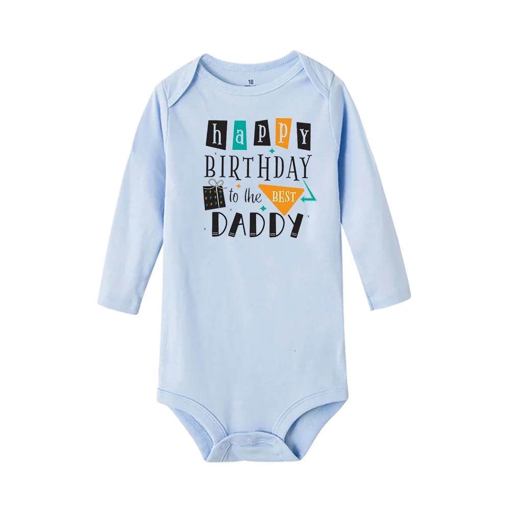 Mameluco recién nacido manga larga casual – Regalo cumpleaños papá - imagen 4